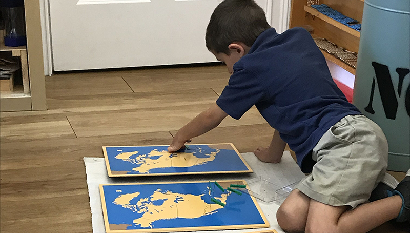 Self-correction and self-assessment are an integral part of the Montessori classroom approach